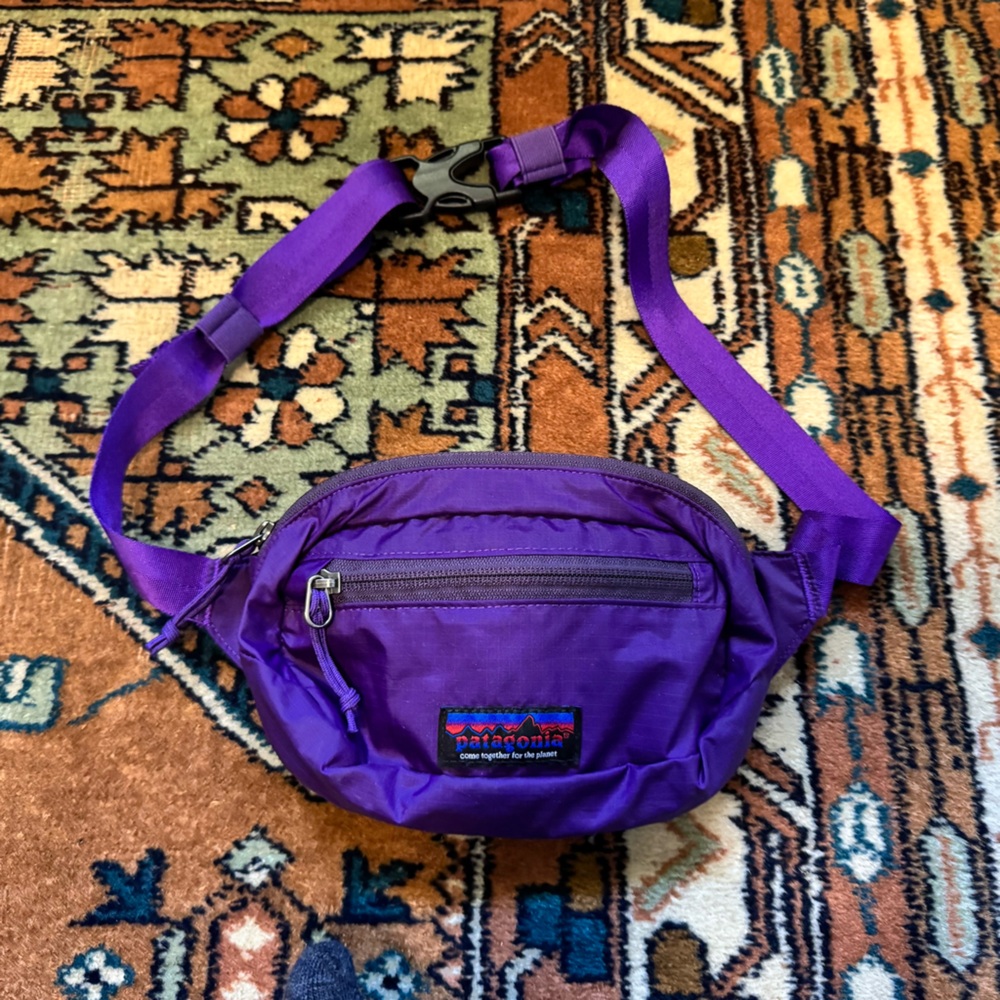 Patagonia Ultralight Black Hole Mini Hip Pack in beautiful rich purple